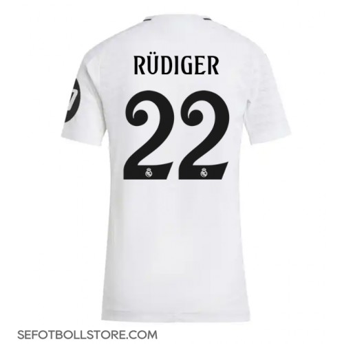 Real Madrid Antonio Rudiger #22 Replika Hemmatröja Dam 2024-25 Kortärmad